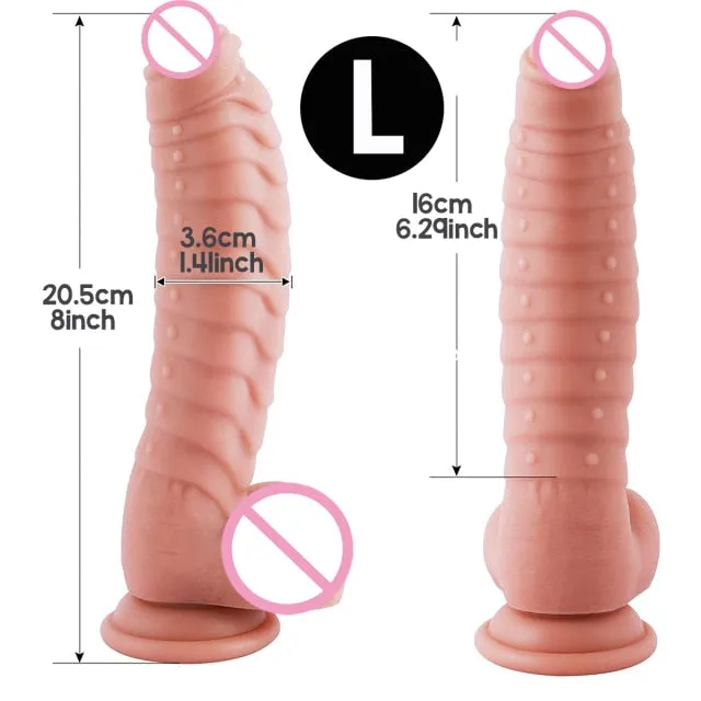 Women G Spot Pleasure Dildo With Beads