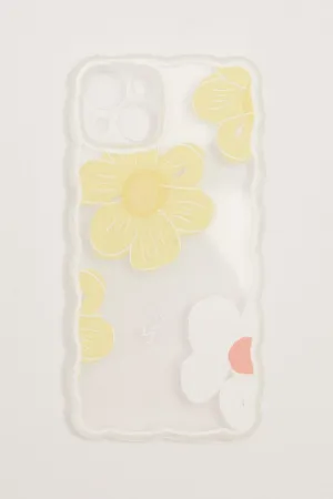 Yellow Floral Floral Phone Case For Iphone 14